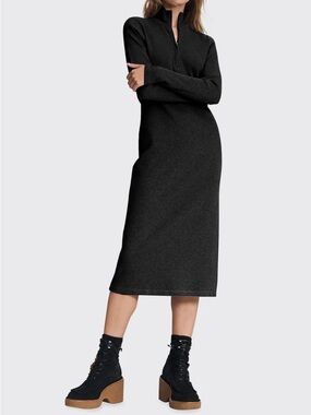 Rag & Bone Laila Black Long Knit Dress